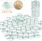 1LB Clear Flat Glass Marbles, Vase Filler Glass Pebbles Floral Beads Table Aquarium Gravel Decoration DIY Craft